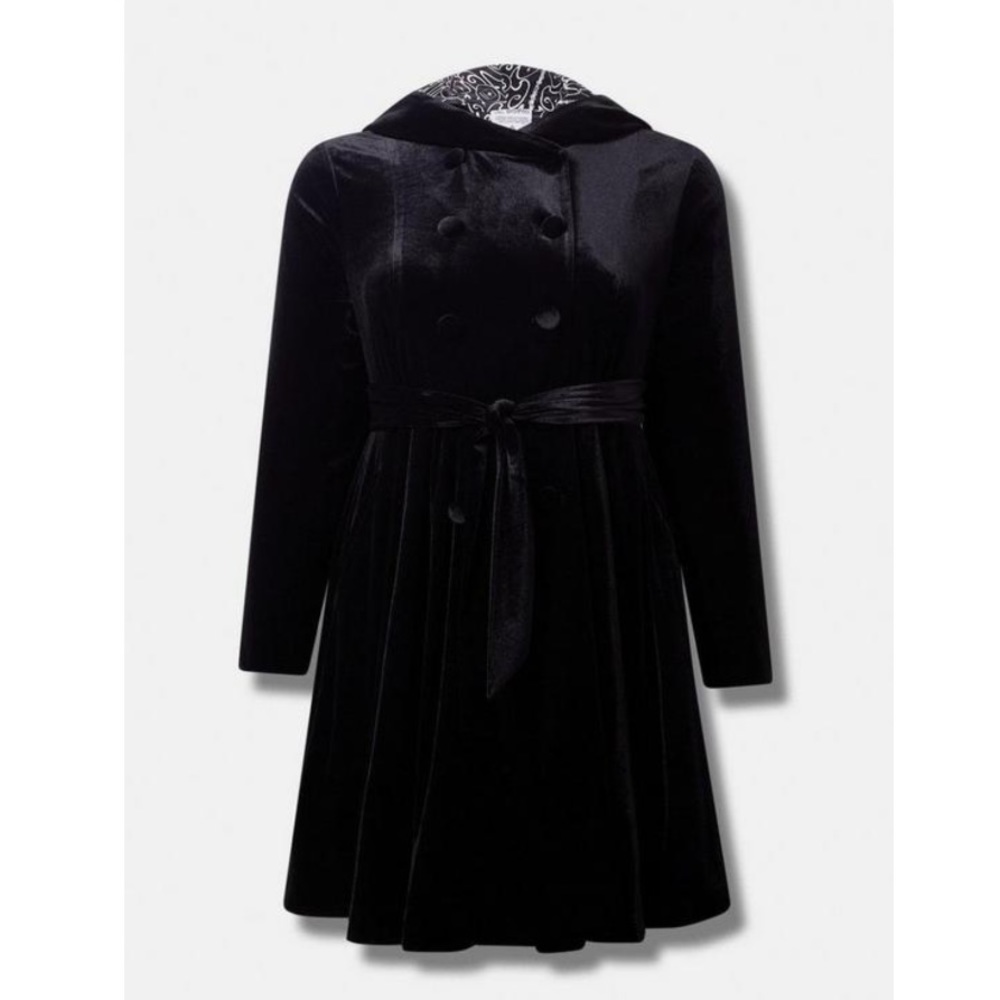 TORRID NWT Warner Brothers Harry Potter Velvet Hooded Swing Coat - Picture 5 of 7